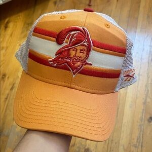 Reebok Tampa Bay Buccaneers hat featuring the vintage "Bucco Bruce" logo
